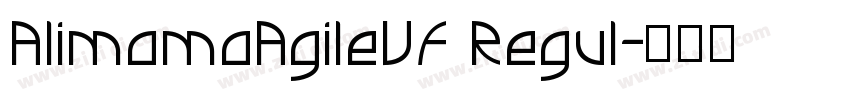 AlimamaAgileVF Regul字体转换
